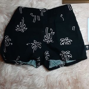 Toddler girl palm tree shorts